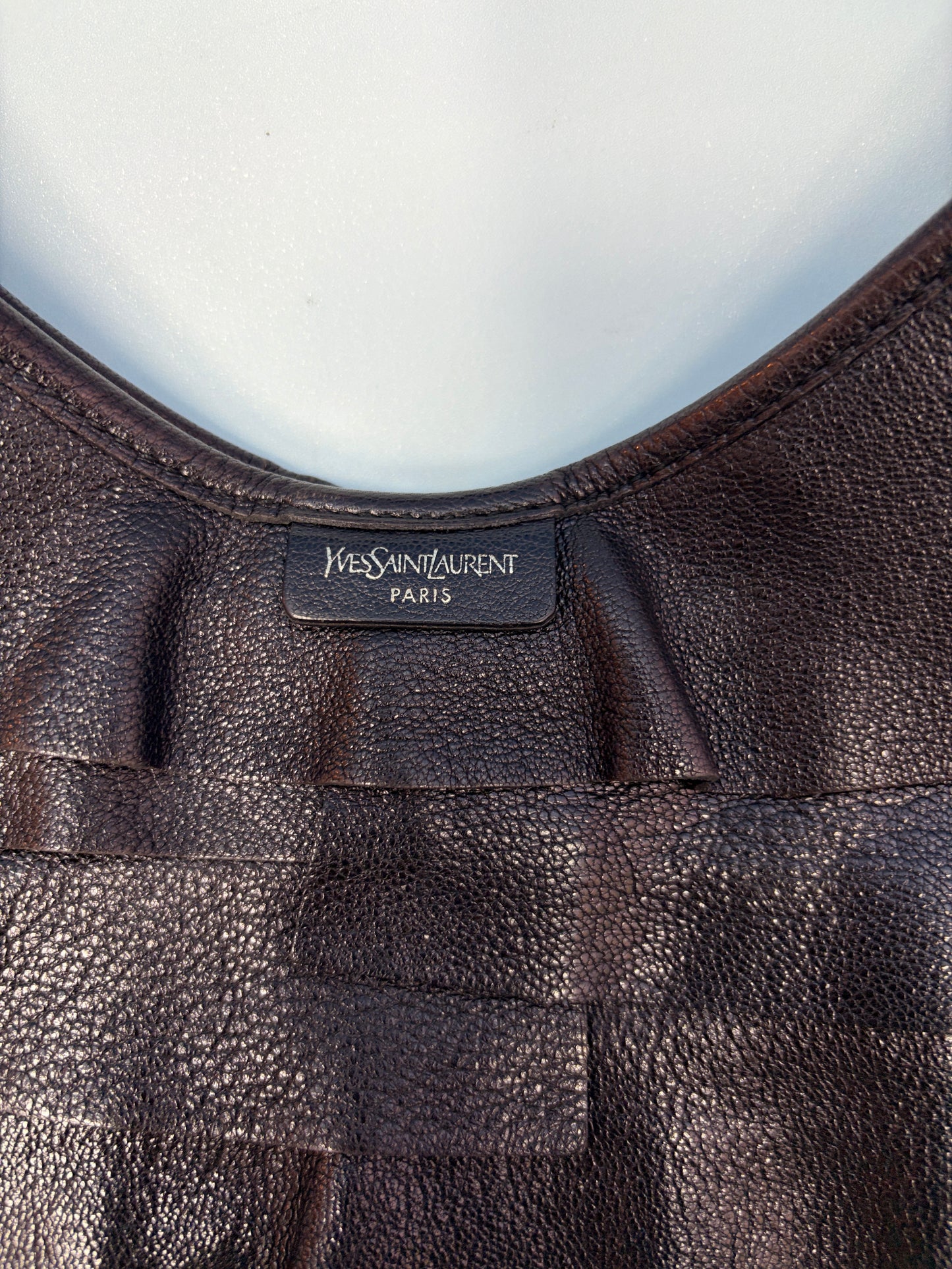 Yves Saint Laurent Rive Gauche Mombasa Bag with Ruffled Leather Layers