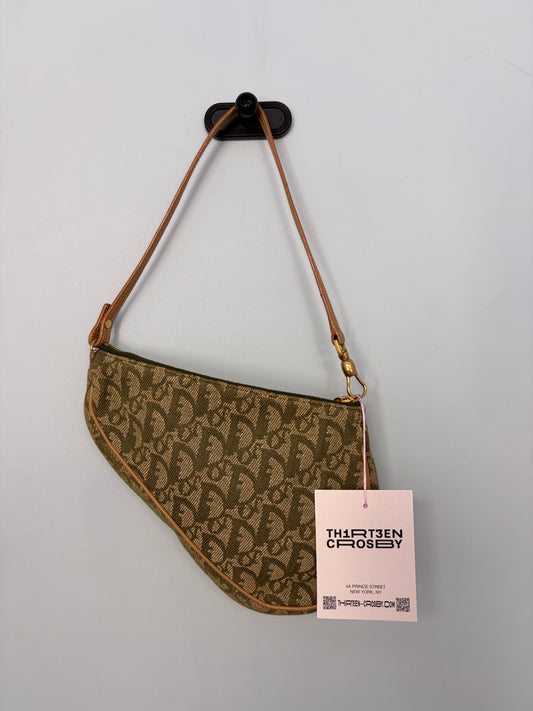 Christian Dior Trotter Saddle Bag Mini in Green