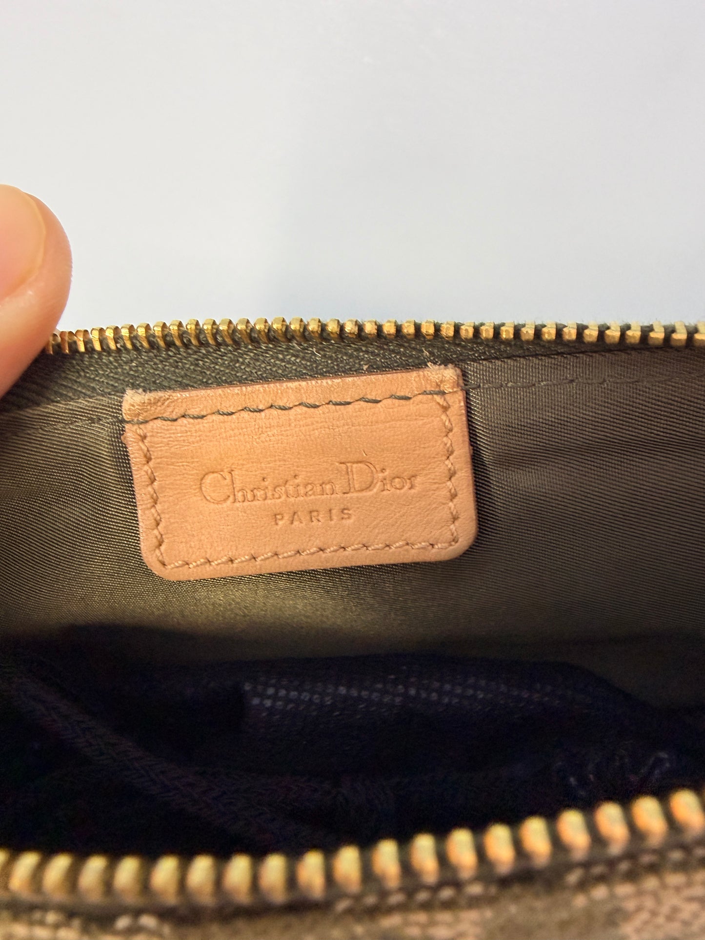 Christian Dior Trotter Saddle Bag Mini in Green