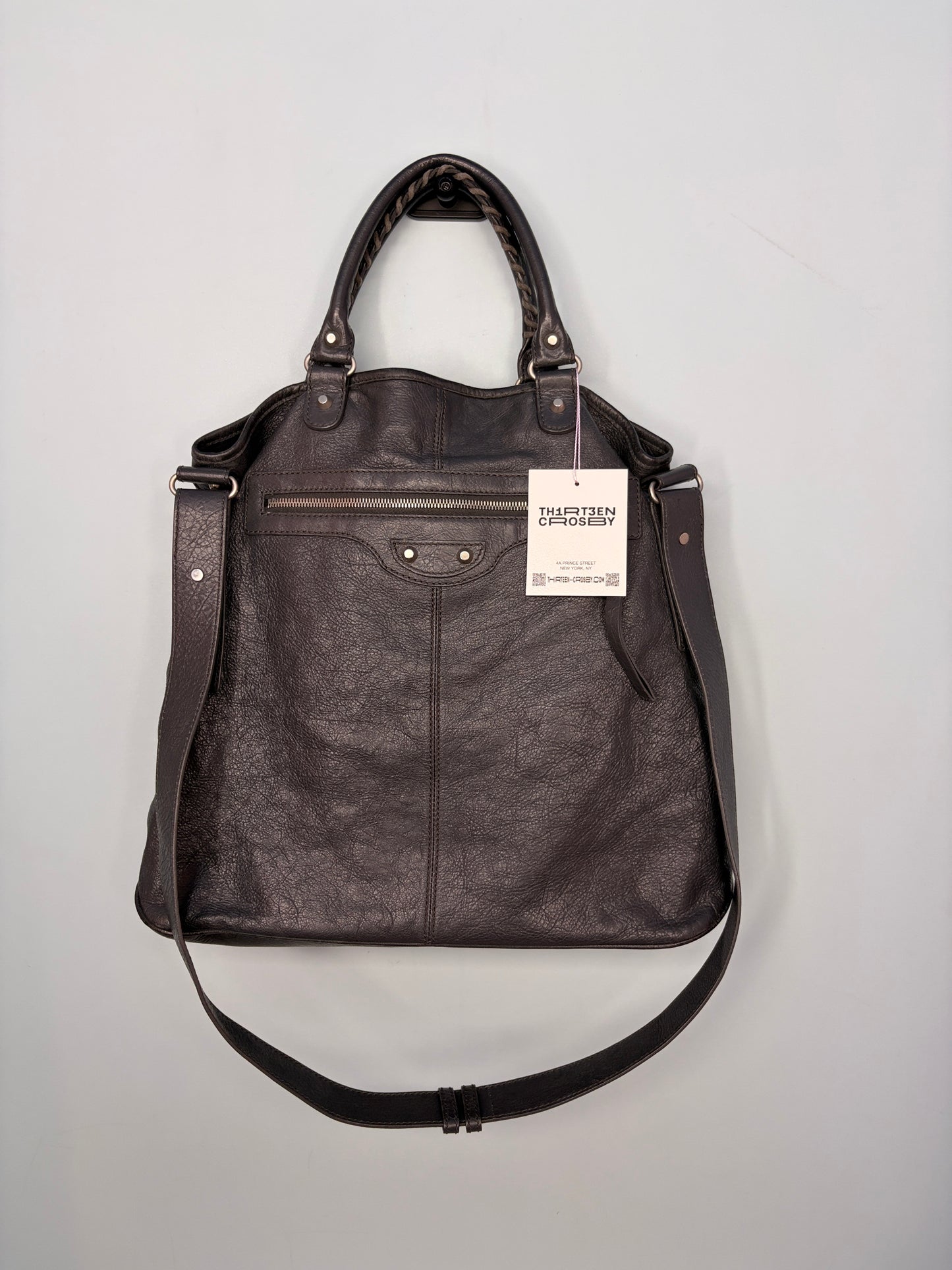 Balenciaga Work City Tote Bag in Dark Gray