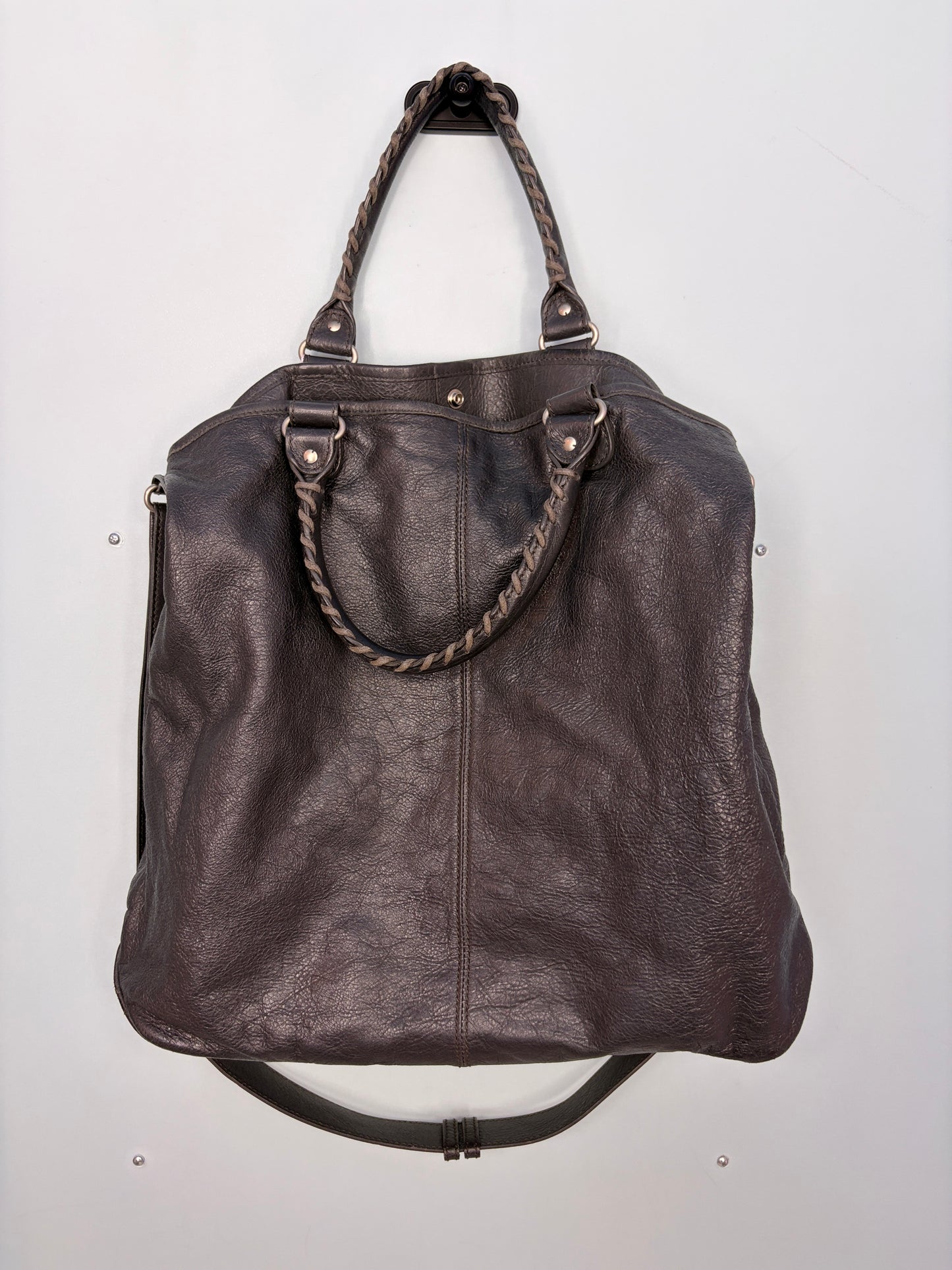 Balenciaga Work City Tote Bag in Dark Gray