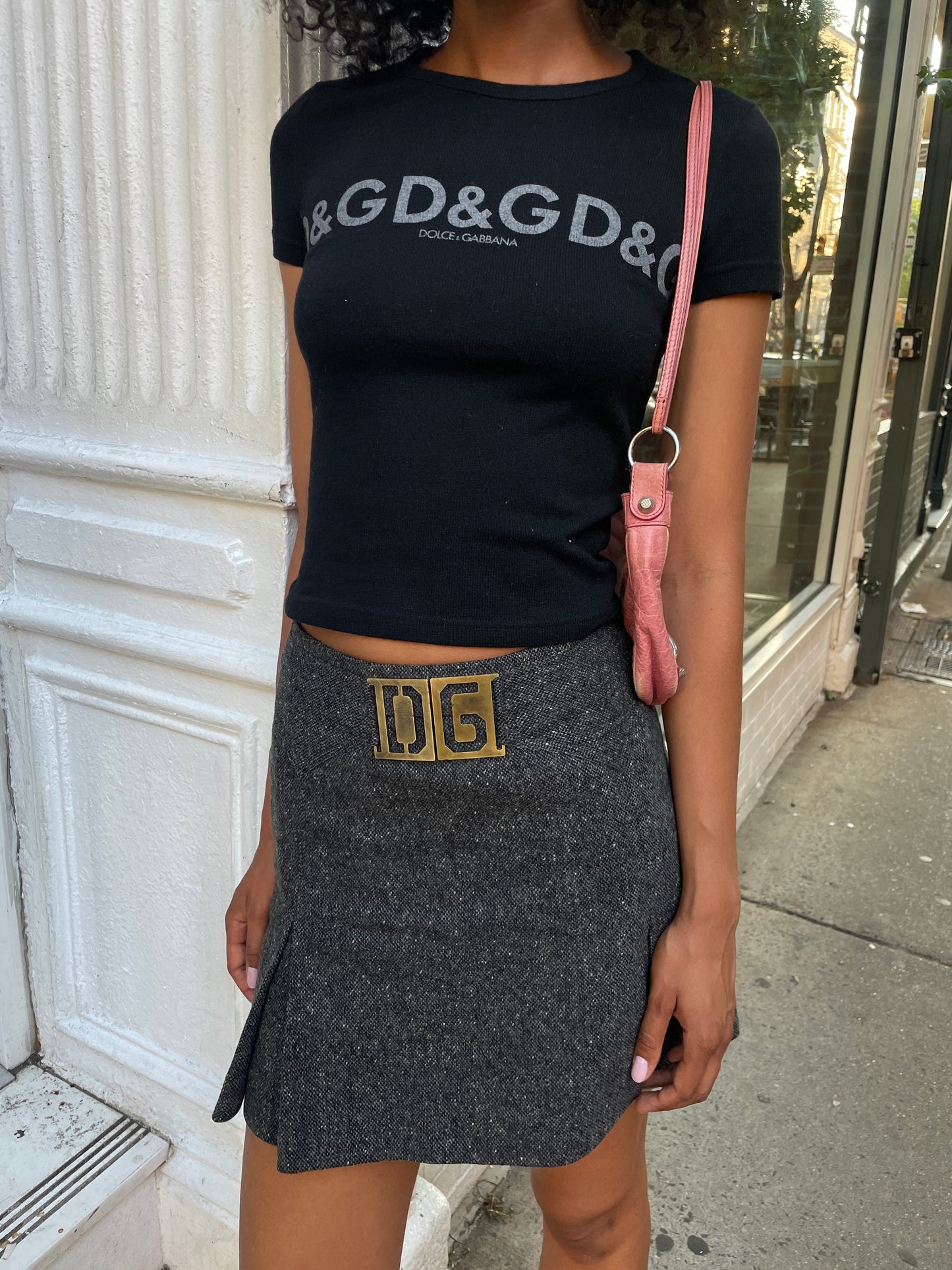 Dolce & Gabbana Black Logo Knit Top