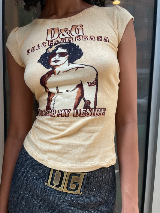 Dolce & Gabbana "Quench My Desire" Graphic Tee
