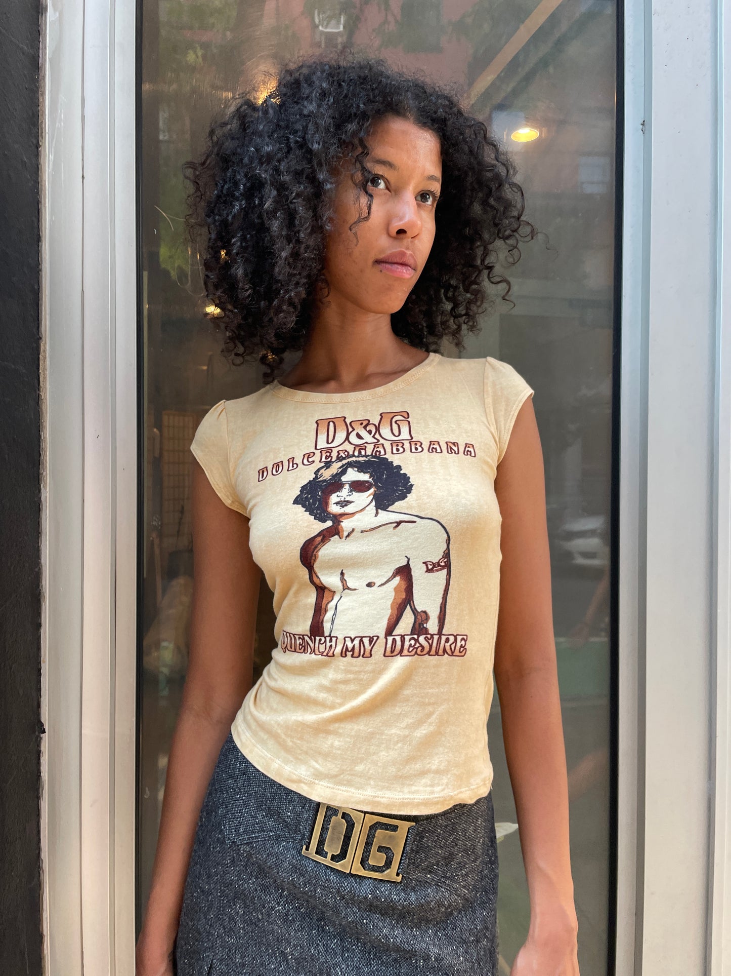 Dolce & Gabbana "Quench My Desire" Graphic Tee