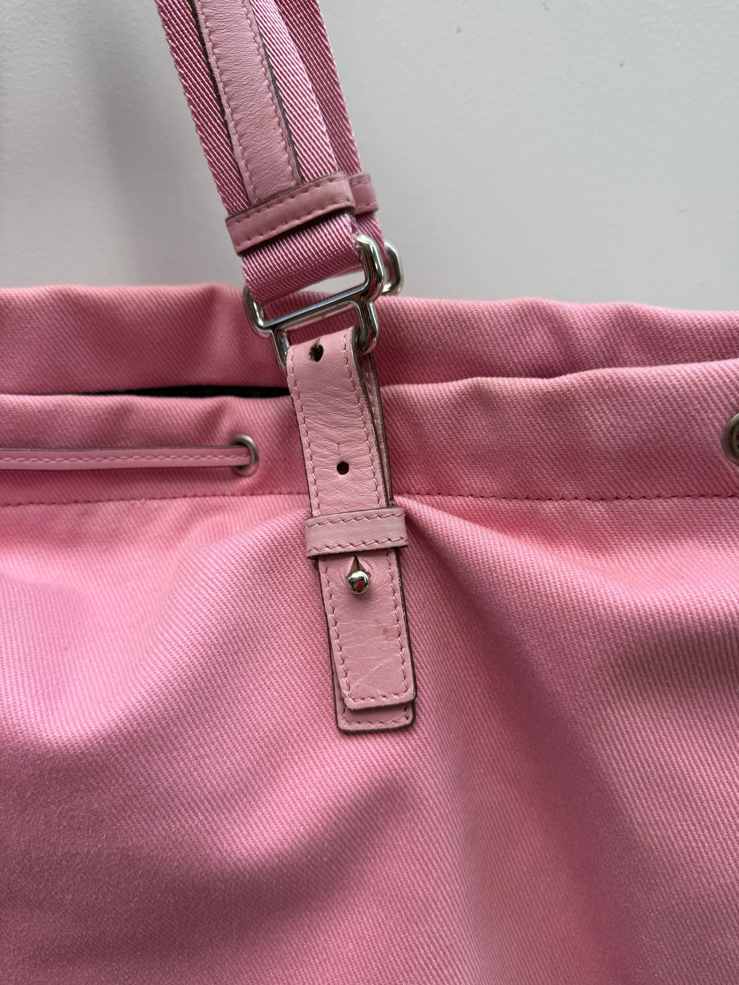 Yves Saint Laurent Rive Gauche Pink Tote Bag