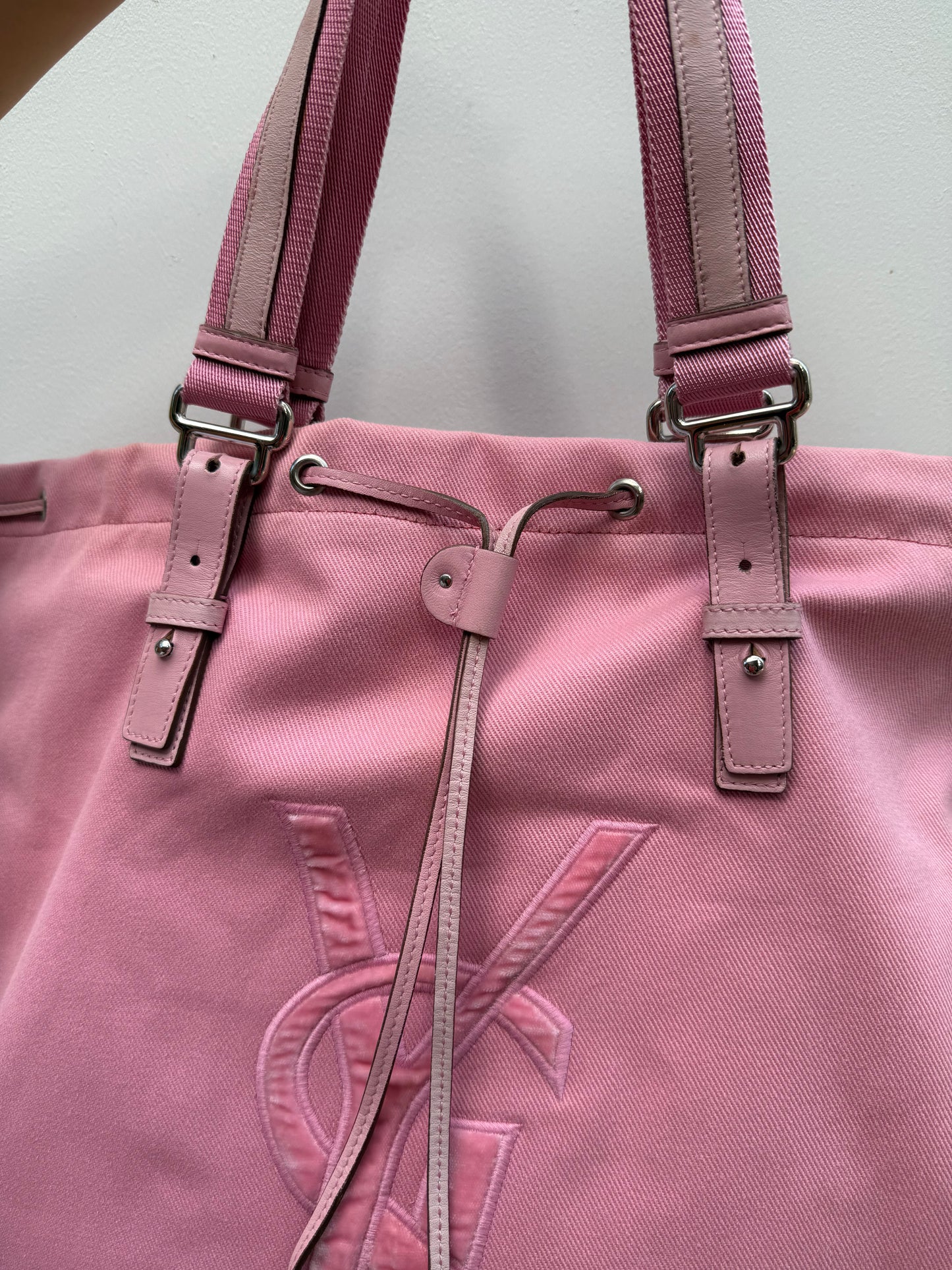 Yves Saint Laurent Rive Gauche Pink Tote Bag
