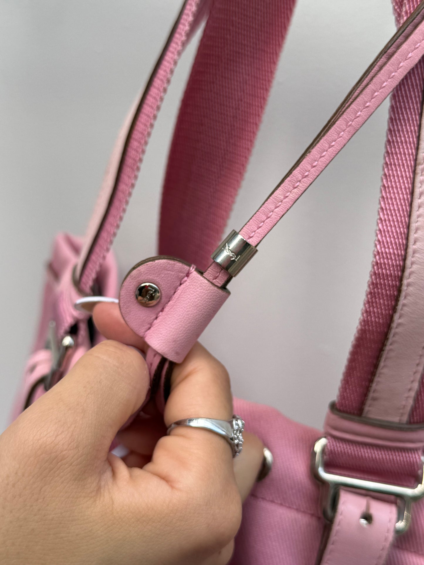 Yves Saint Laurent Rive Gauche Pink Tote Bag