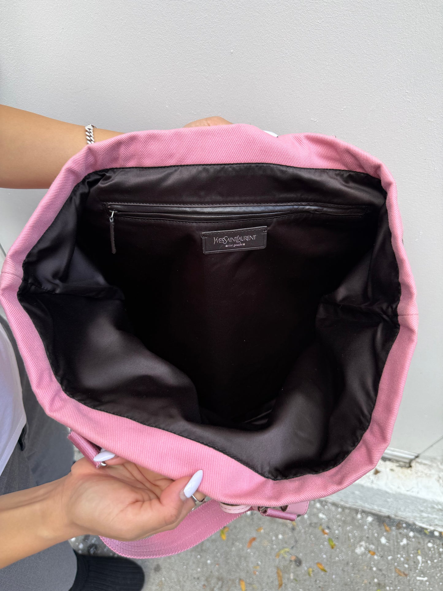 Yves Saint Laurent Rive Gauche Pink Tote Bag