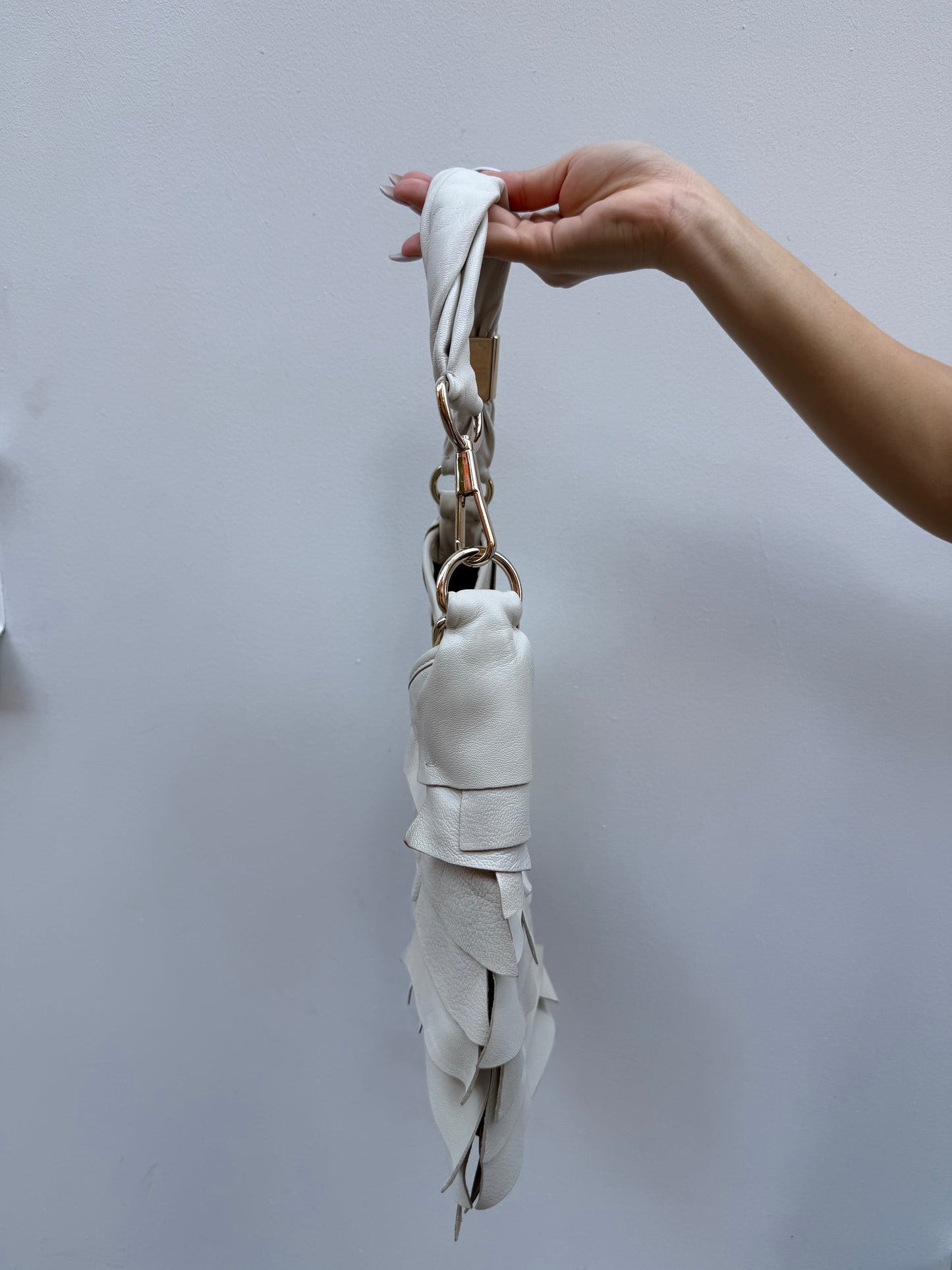 Yves Saint Laurent Y2K Rive Gauche White Mombasa St Tropez Shoulder Bag