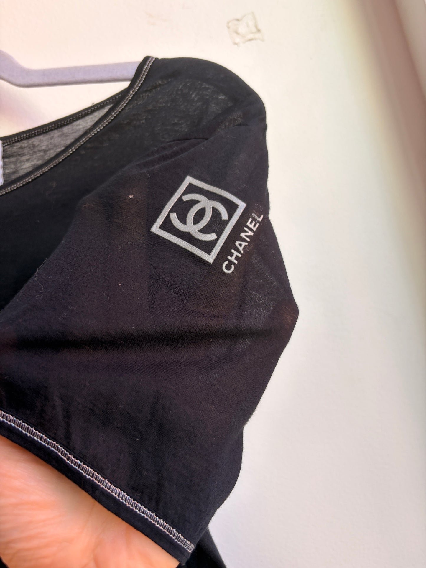 Chanel Spring 2006 Sheer Sport Shirt in Black