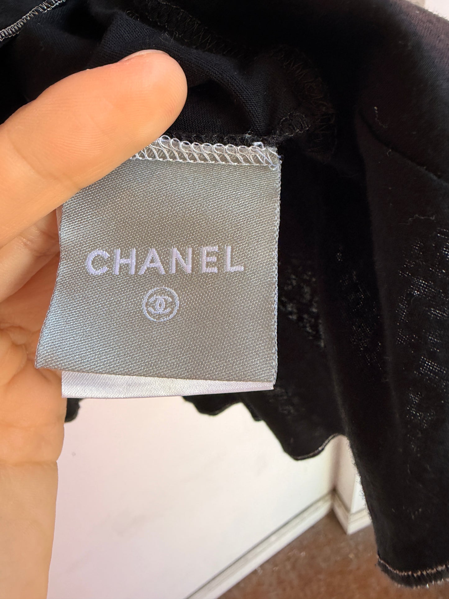 Chanel Spring 2006 Sheer Sport Shirt in Black