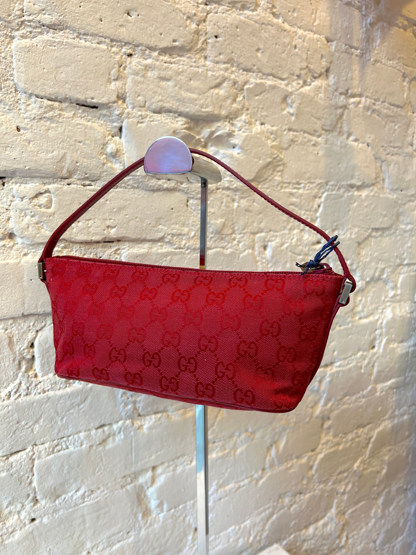 Gucci GG Canvas Pochette (Red)