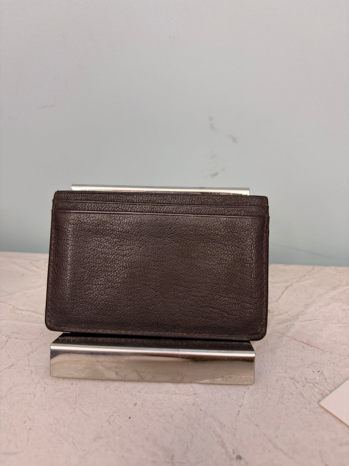 Chanel 2002 Cardholder in Brown with Gold CC Logo