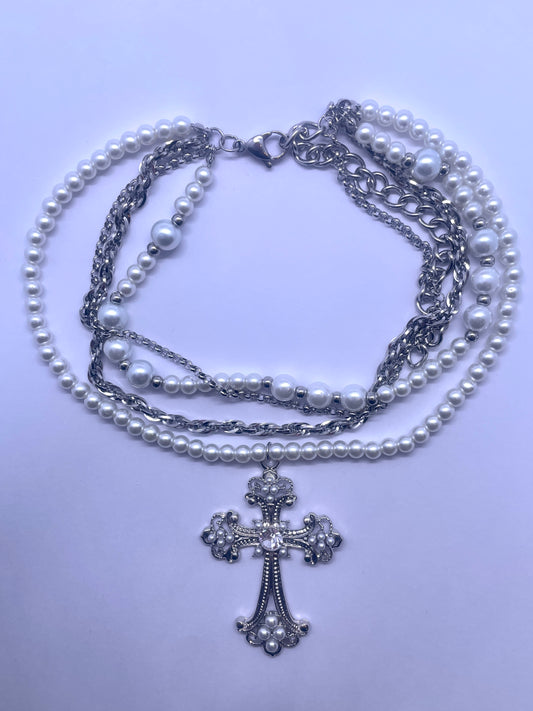 Cross Layered Necklace