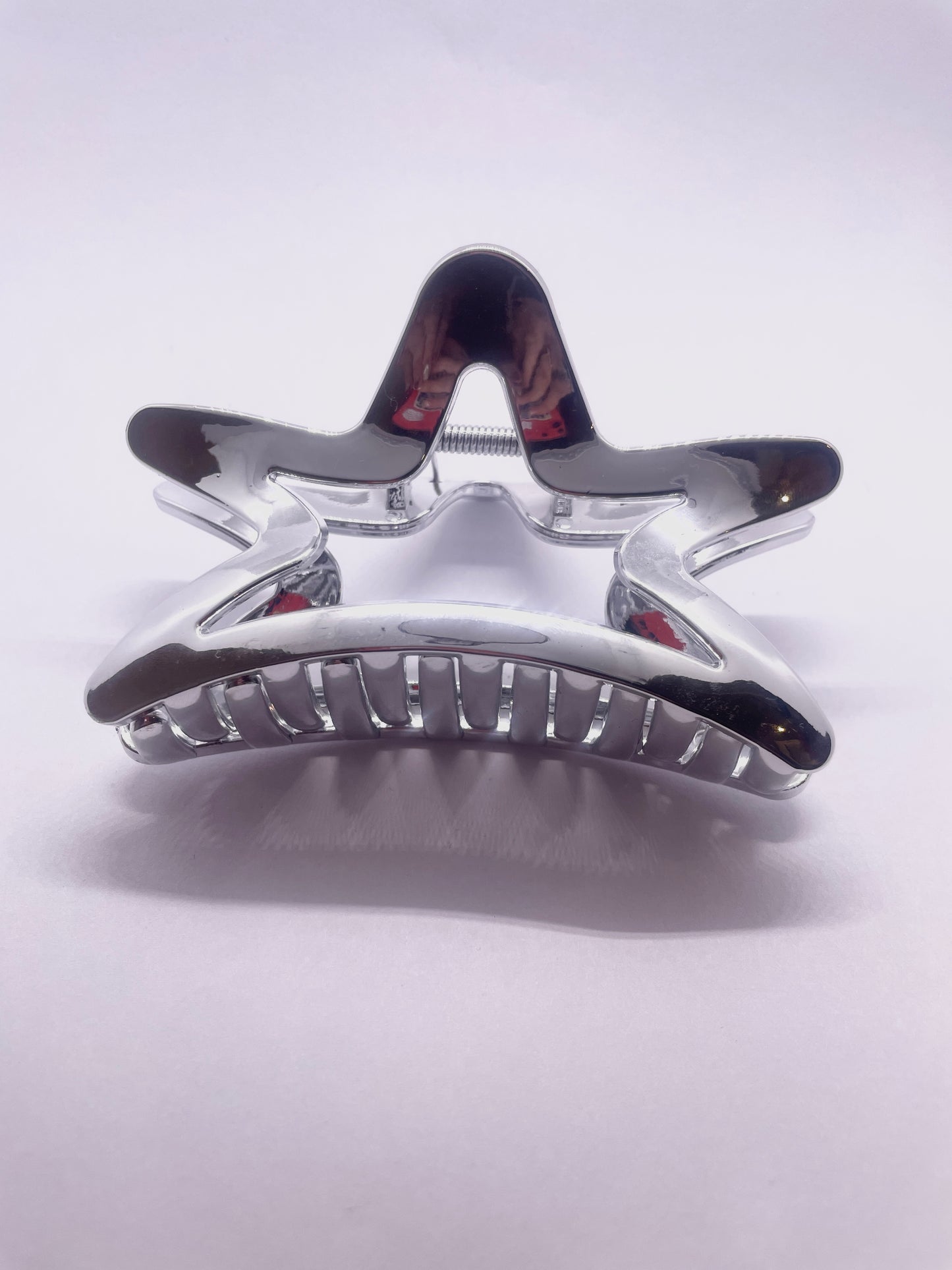 Silver Star Claw Clip