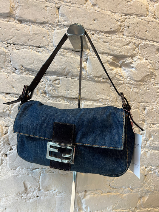 Fendi Denim Baguette Bag