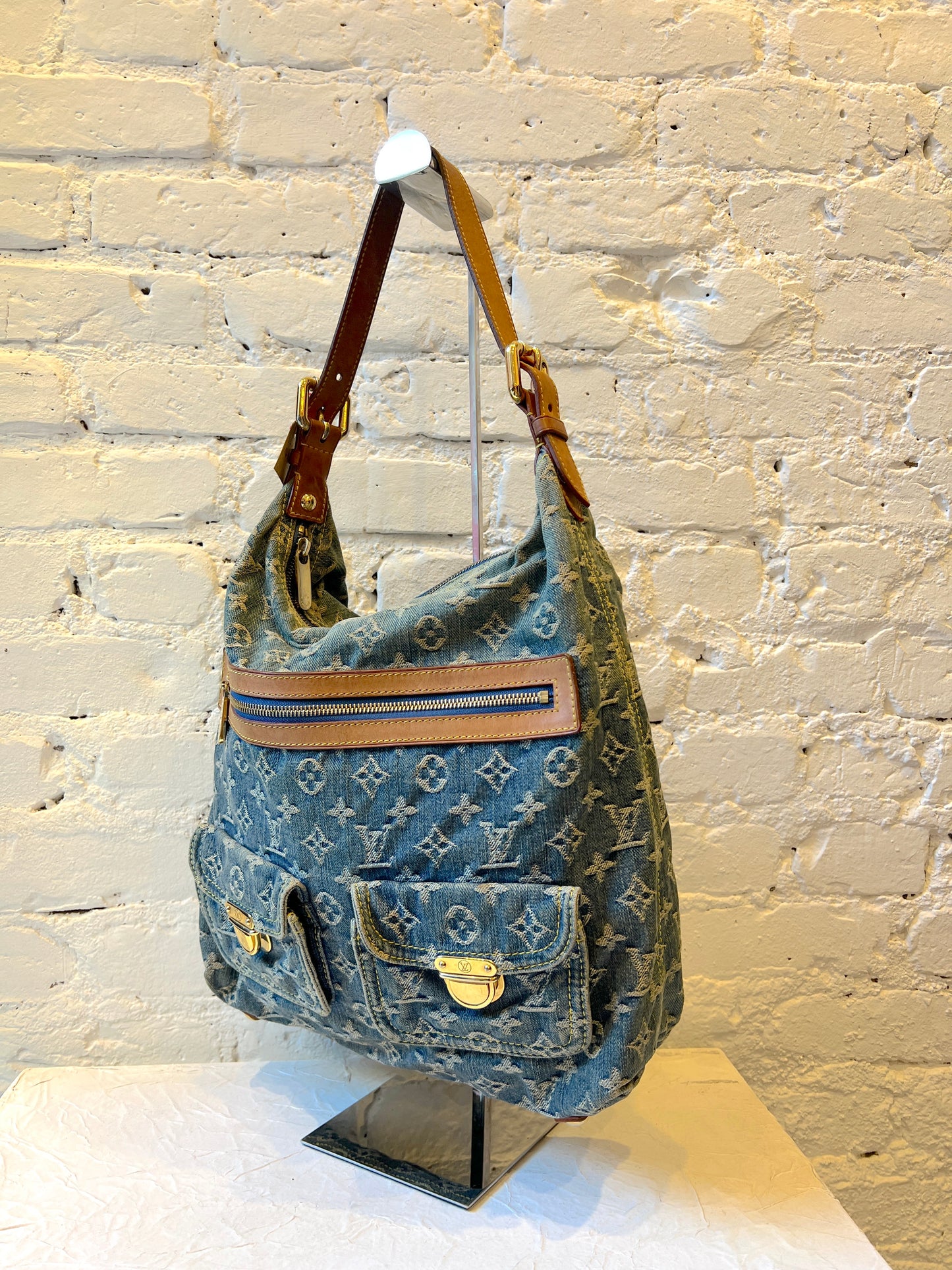 Louis Vuitton Denim Baggy GM Shoulder Bag