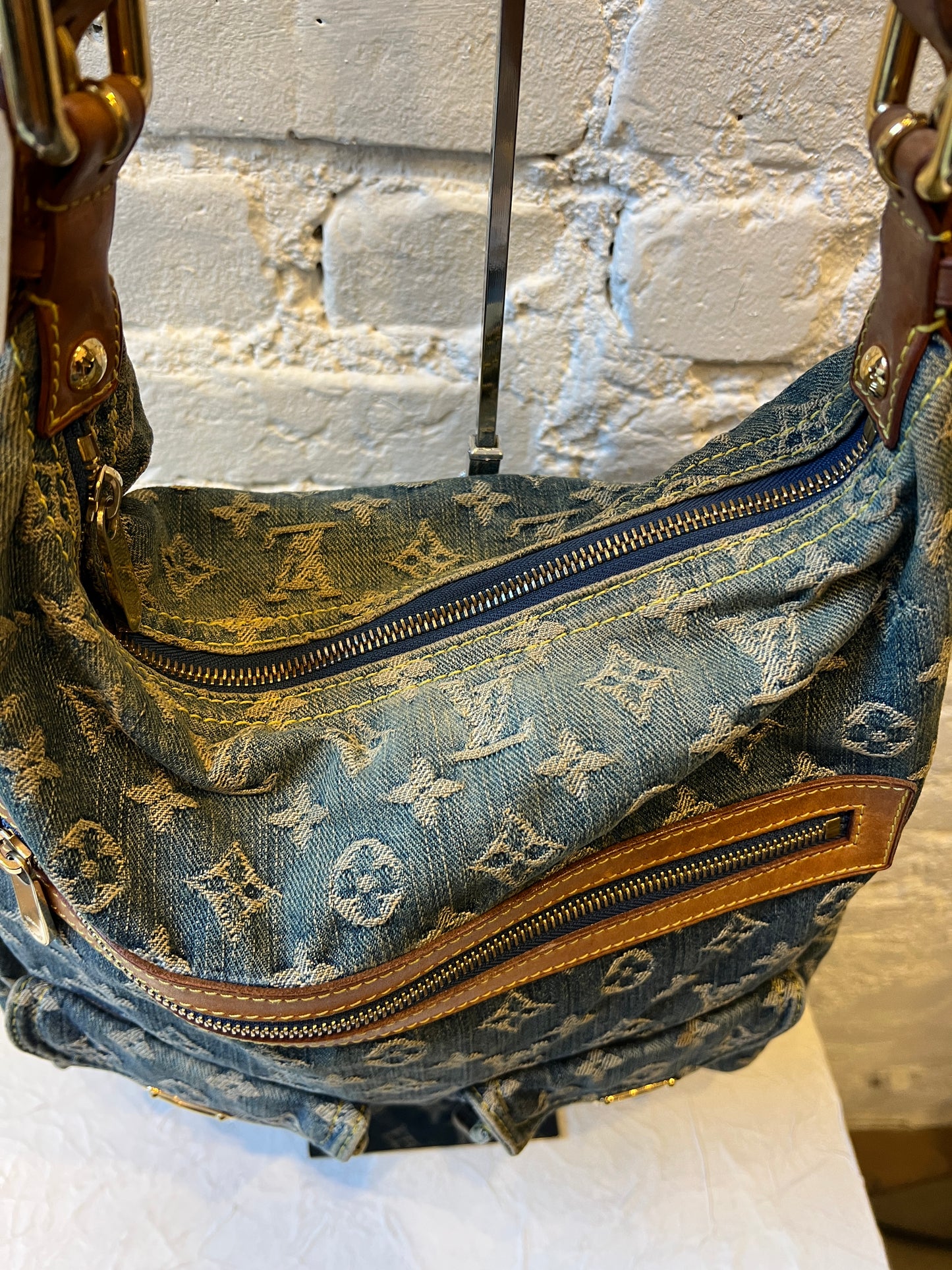 Louis Vuitton Denim Baggy GM Shoulder Bag