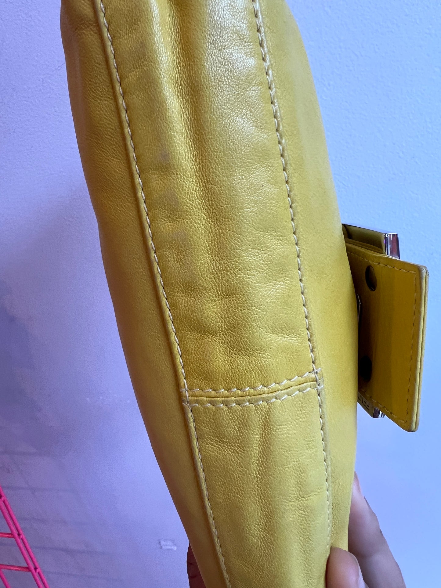 Fendi Baguette in Yellow and Green