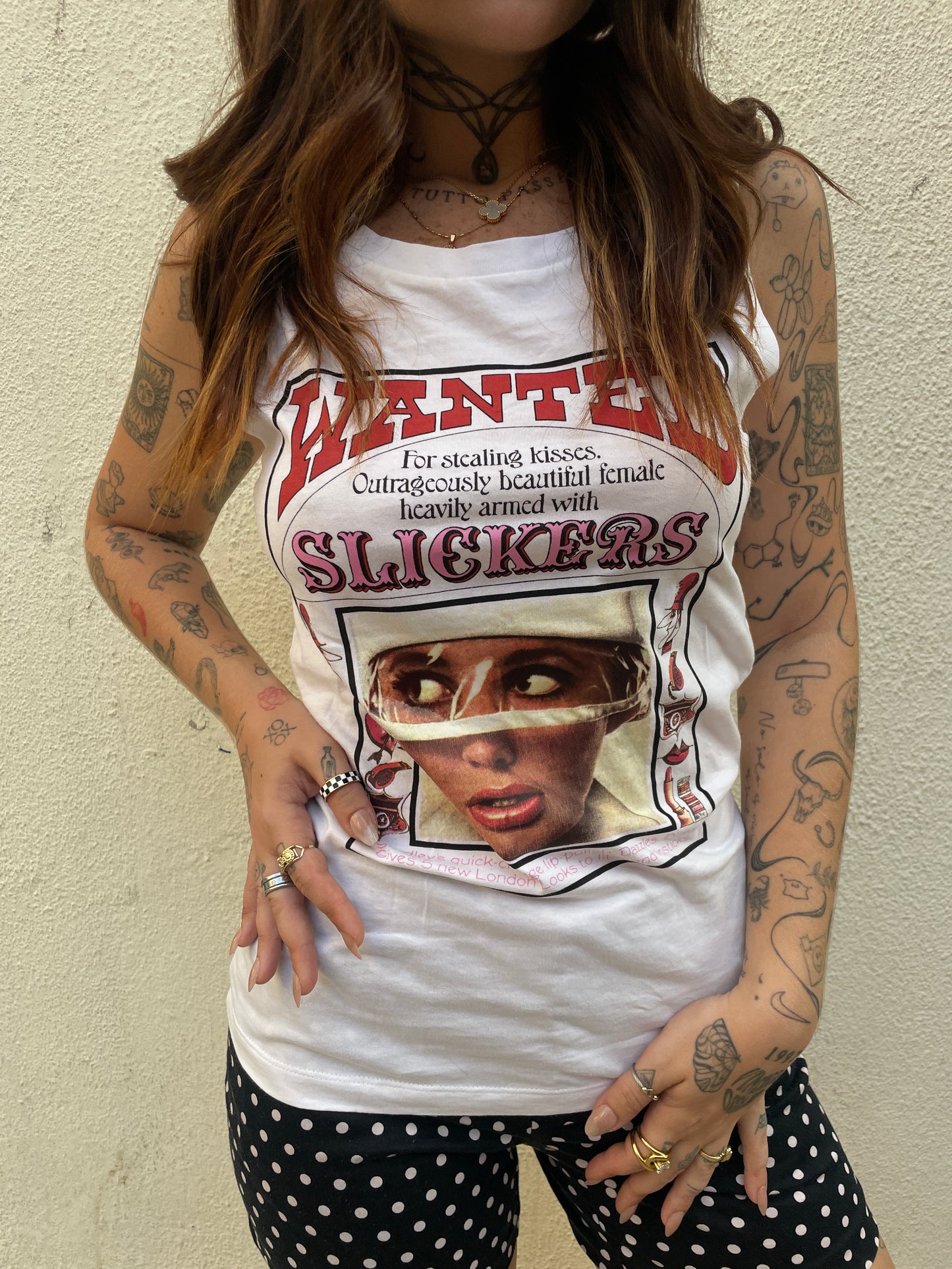 Dolce & Gabbana “Wanted for Stealing Kisses” Tank Top