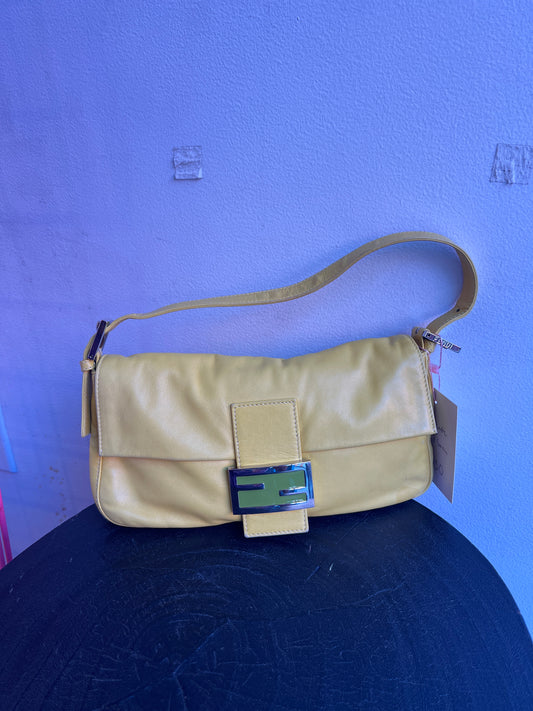 Fendi Baguette in Yellow and Green