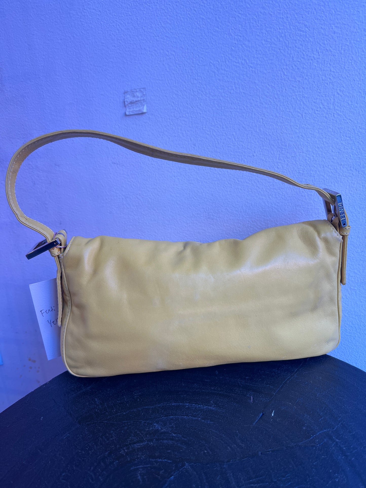 Fendi Baguette in Yellow and Green