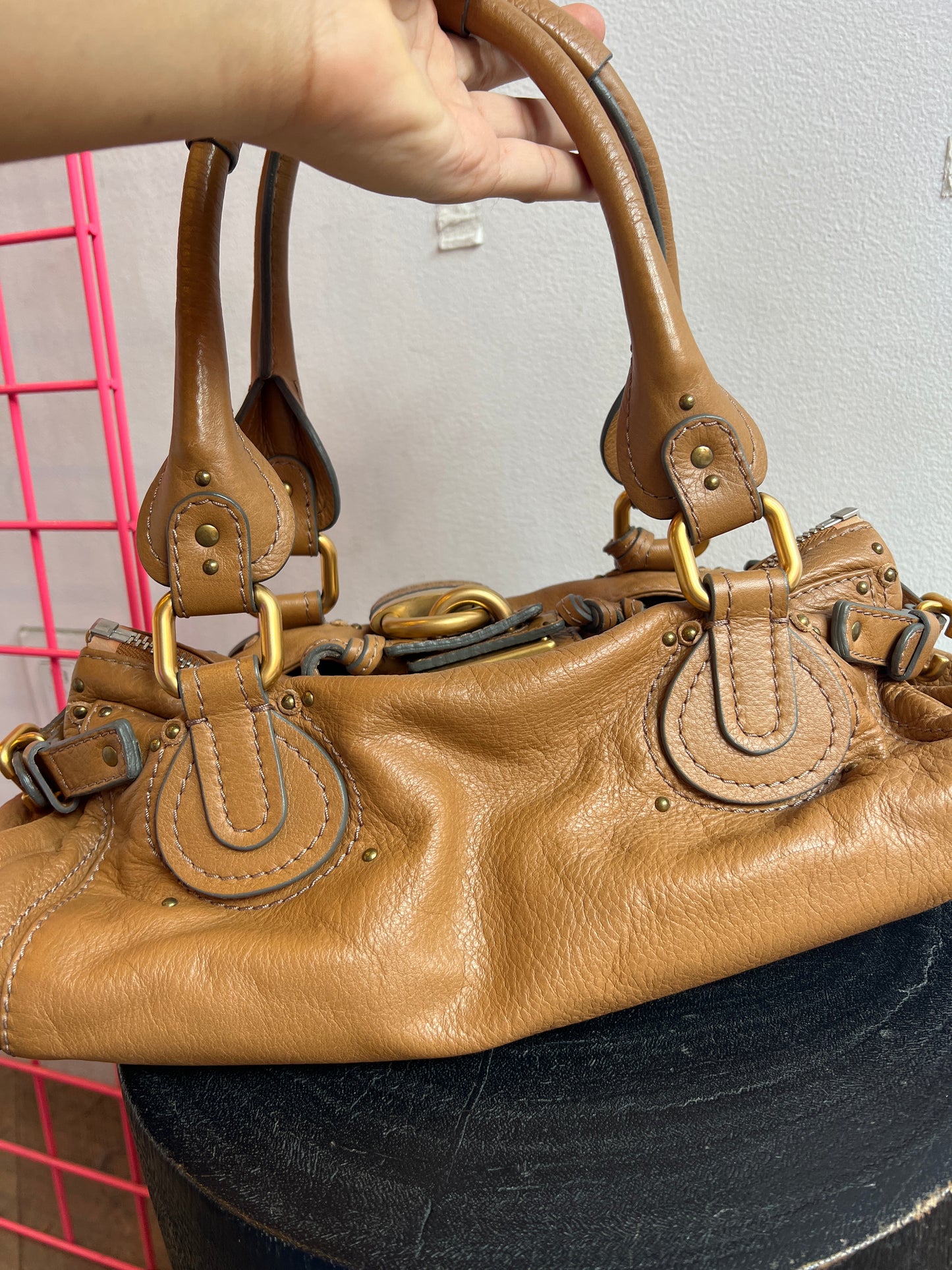 Vintage Chloé Paddington Bag in Honey Brown