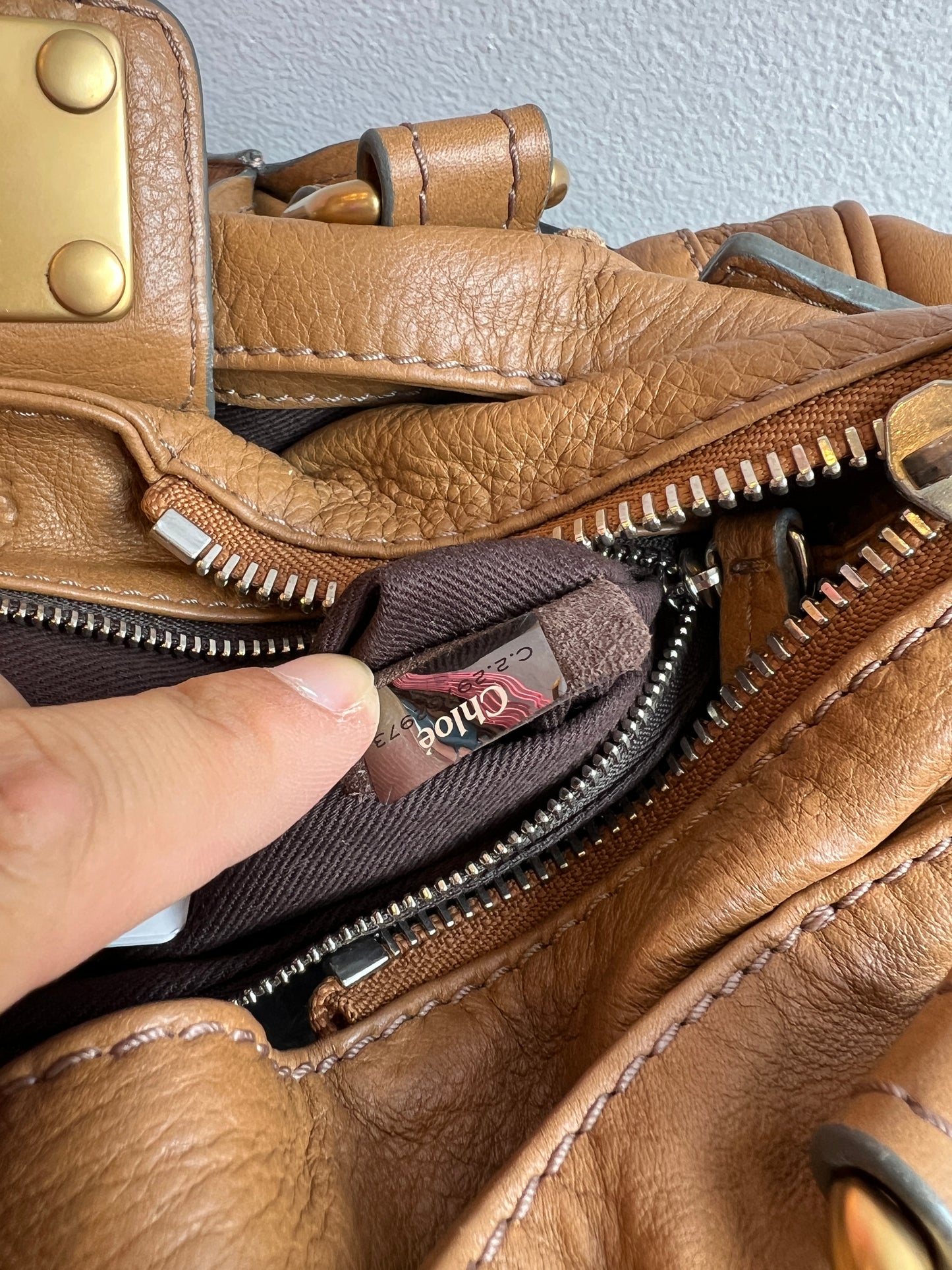 Vintage Chloé Paddington Bag in Honey Brown