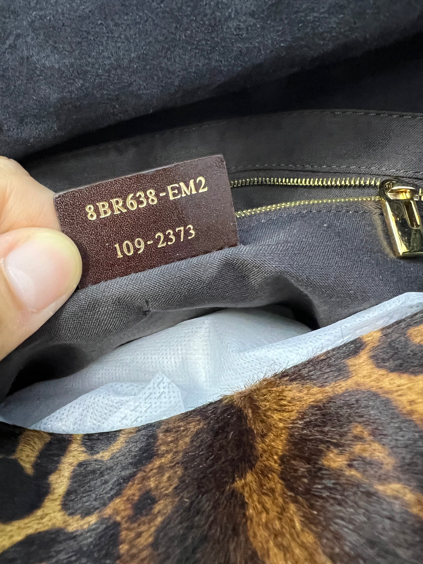 Fendi Big Mama Baguette Bag in Pony Hair Leopard Print