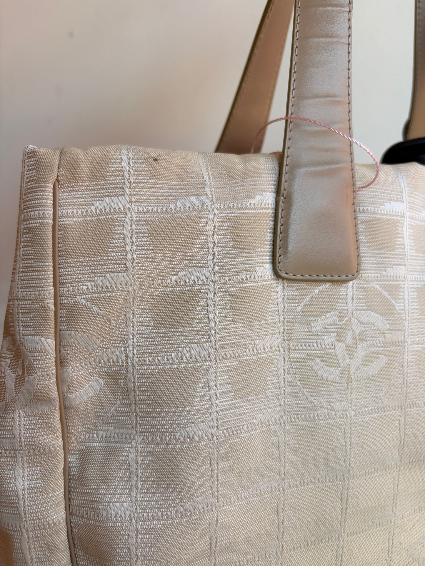 Chanel Beige Travel Line Tote Bag