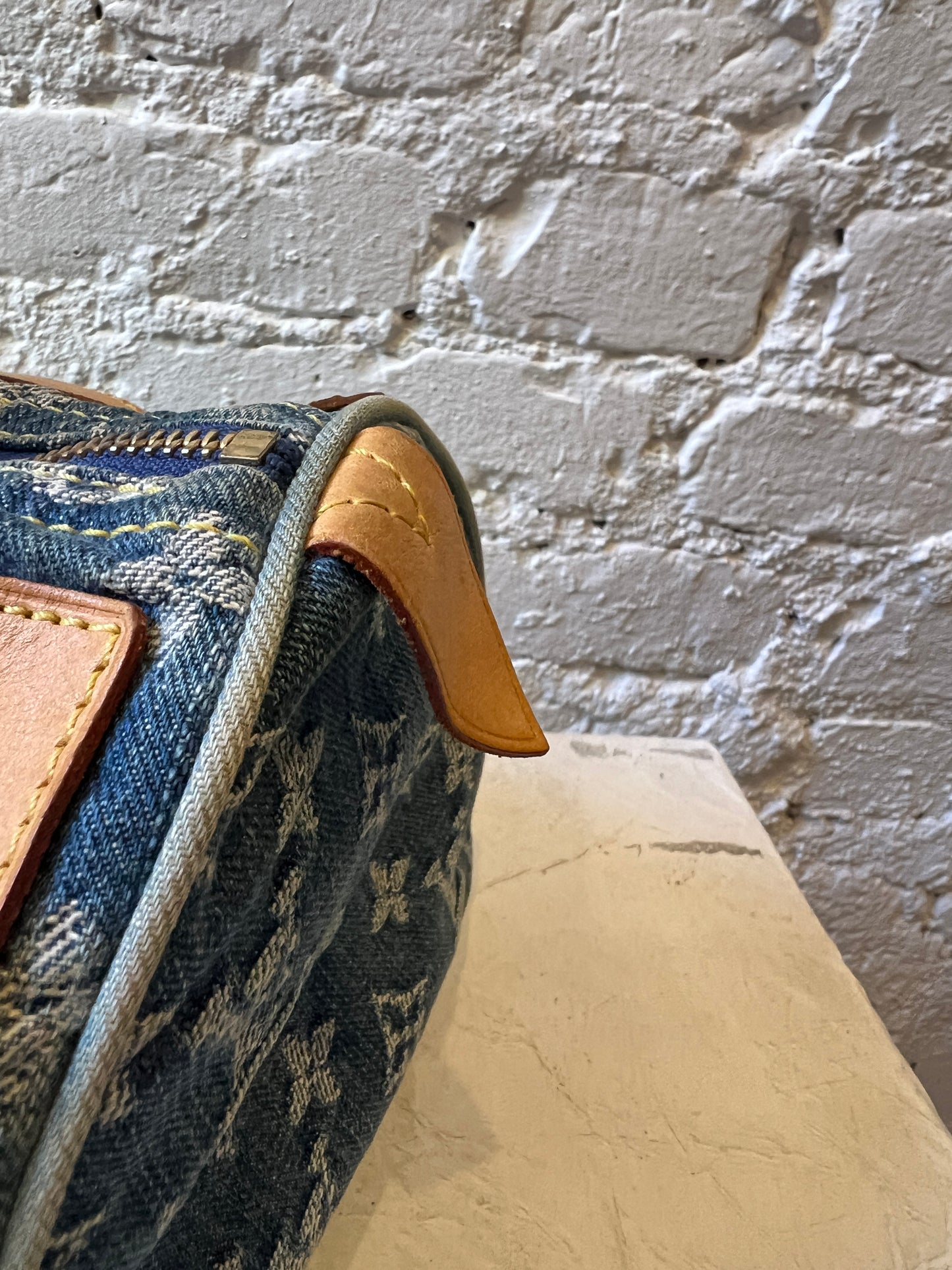 Louis Vuitton Denim Speedy Handbag