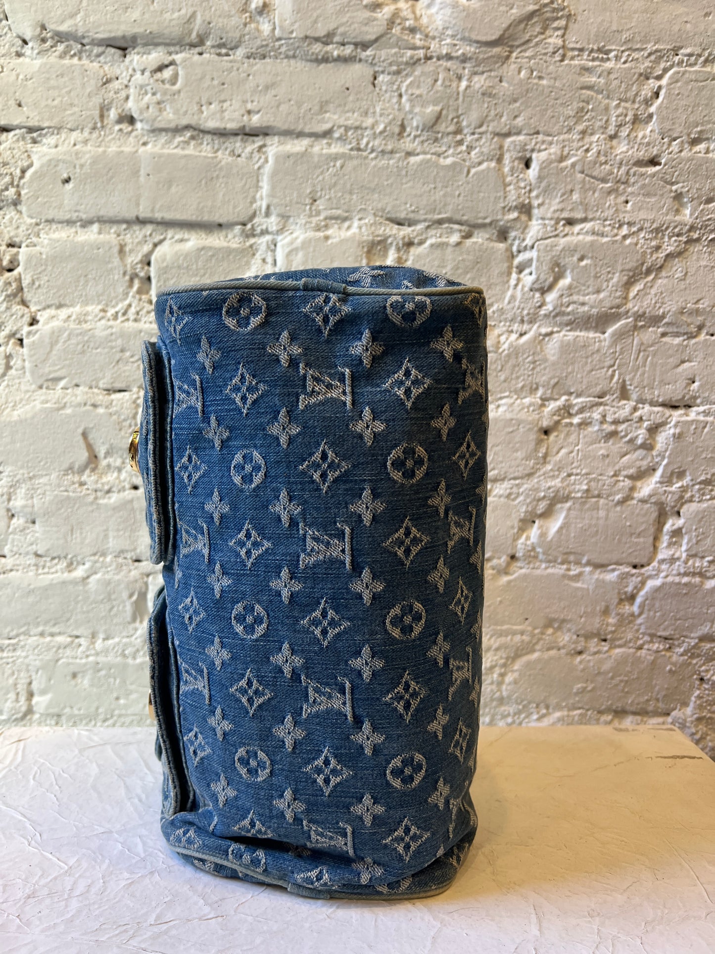 Louis Vuitton Denim Speedy Handbag