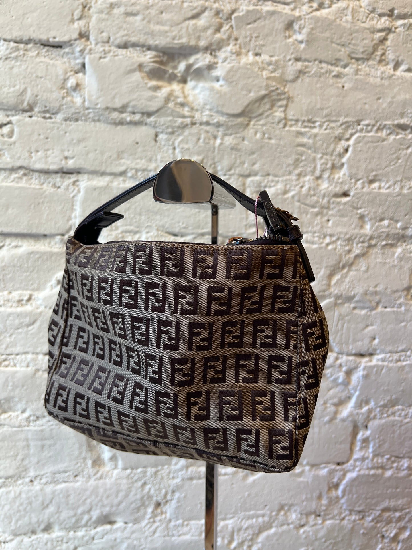 Fendi Zucchino Handle Bag