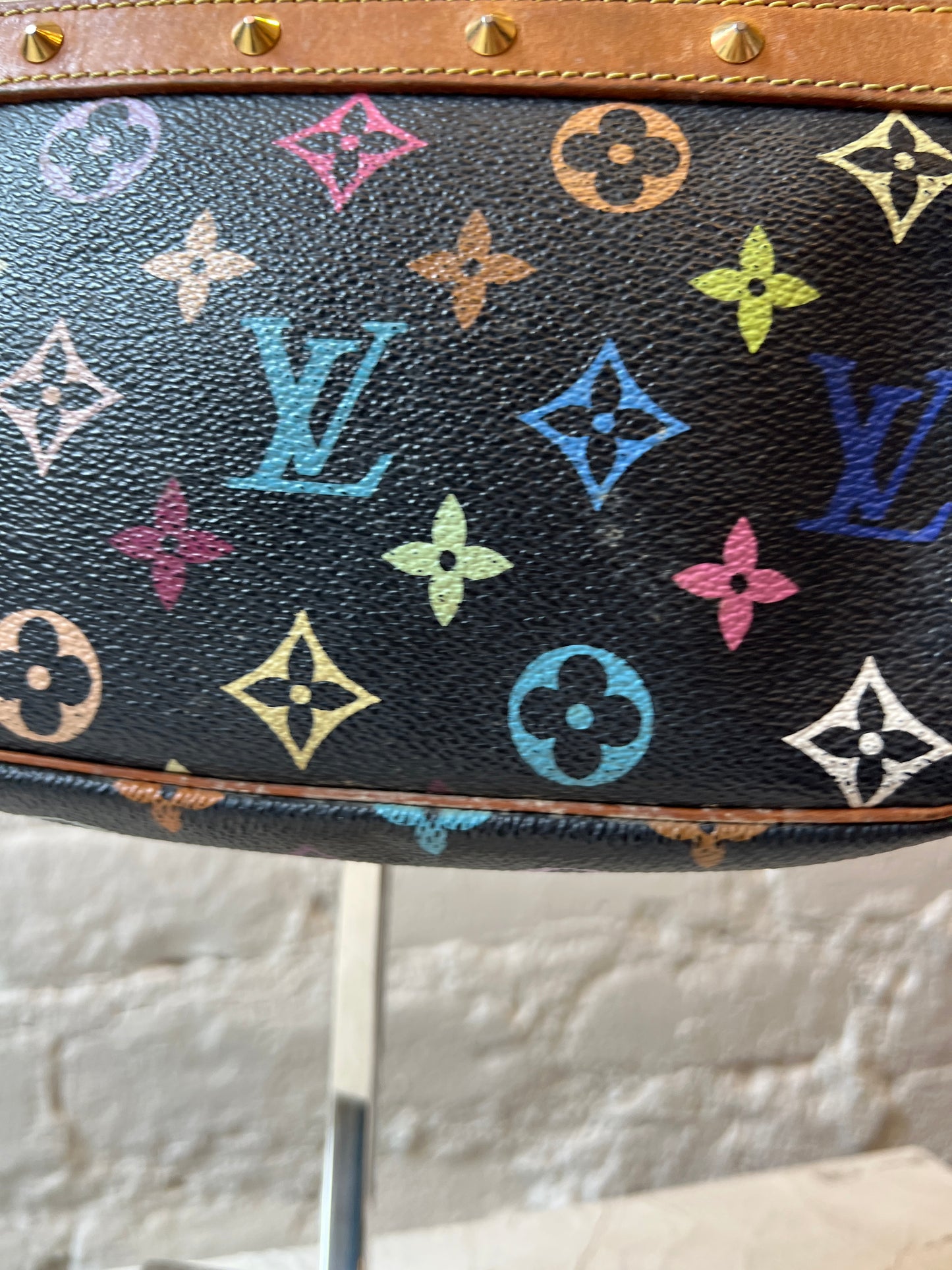 Louis Vuitton Murakami Multicolor Pochette in Black