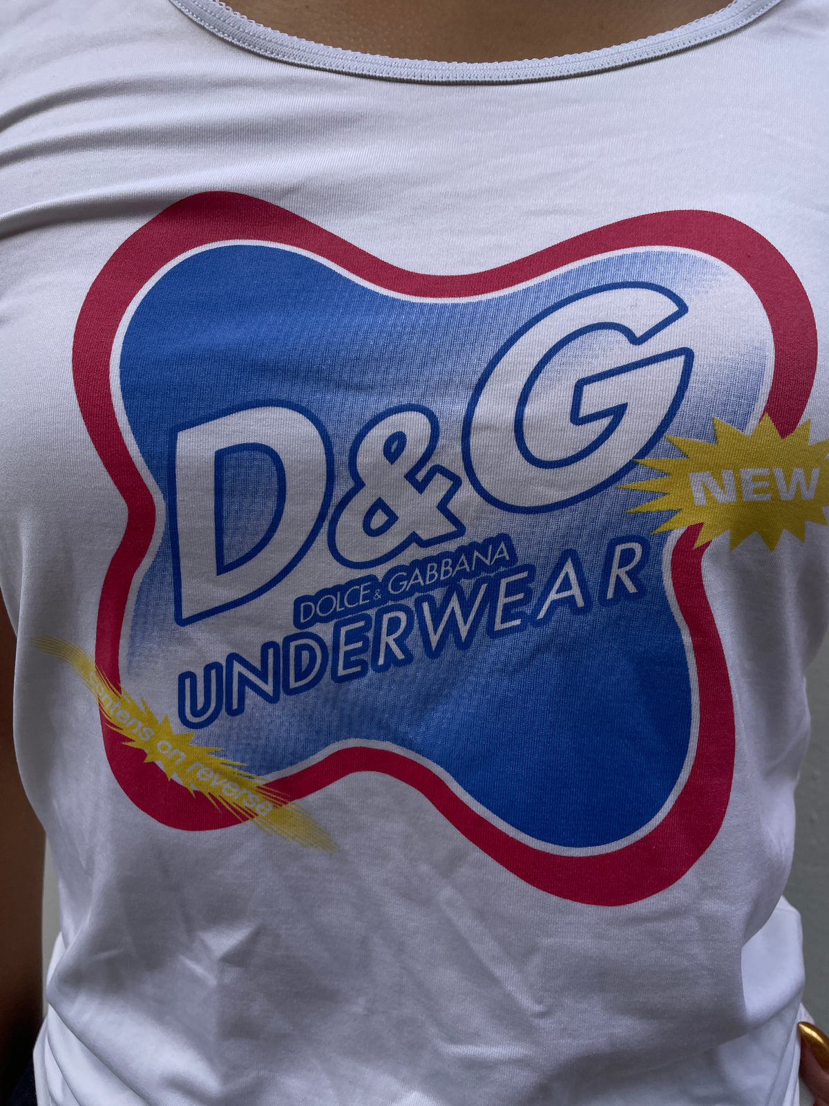D&G Y2K Underwear Logo Graphic T-Shirt