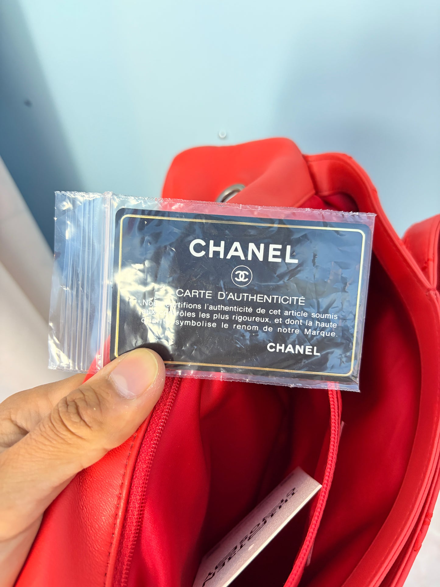 Chanel Large Quilted Leather Ultimate Stitch Flap Bag in Orange