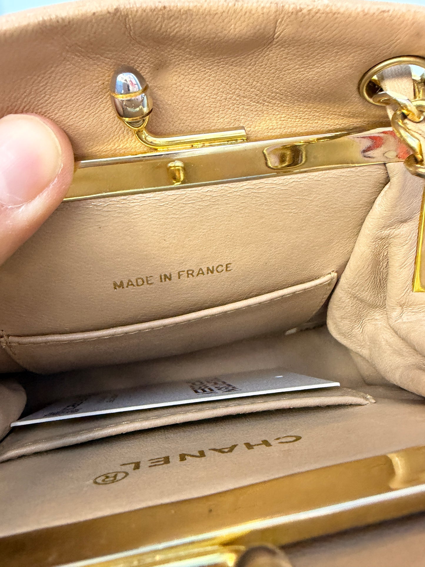 Chanel Matelassé Chain Shoulder Bag in Nude