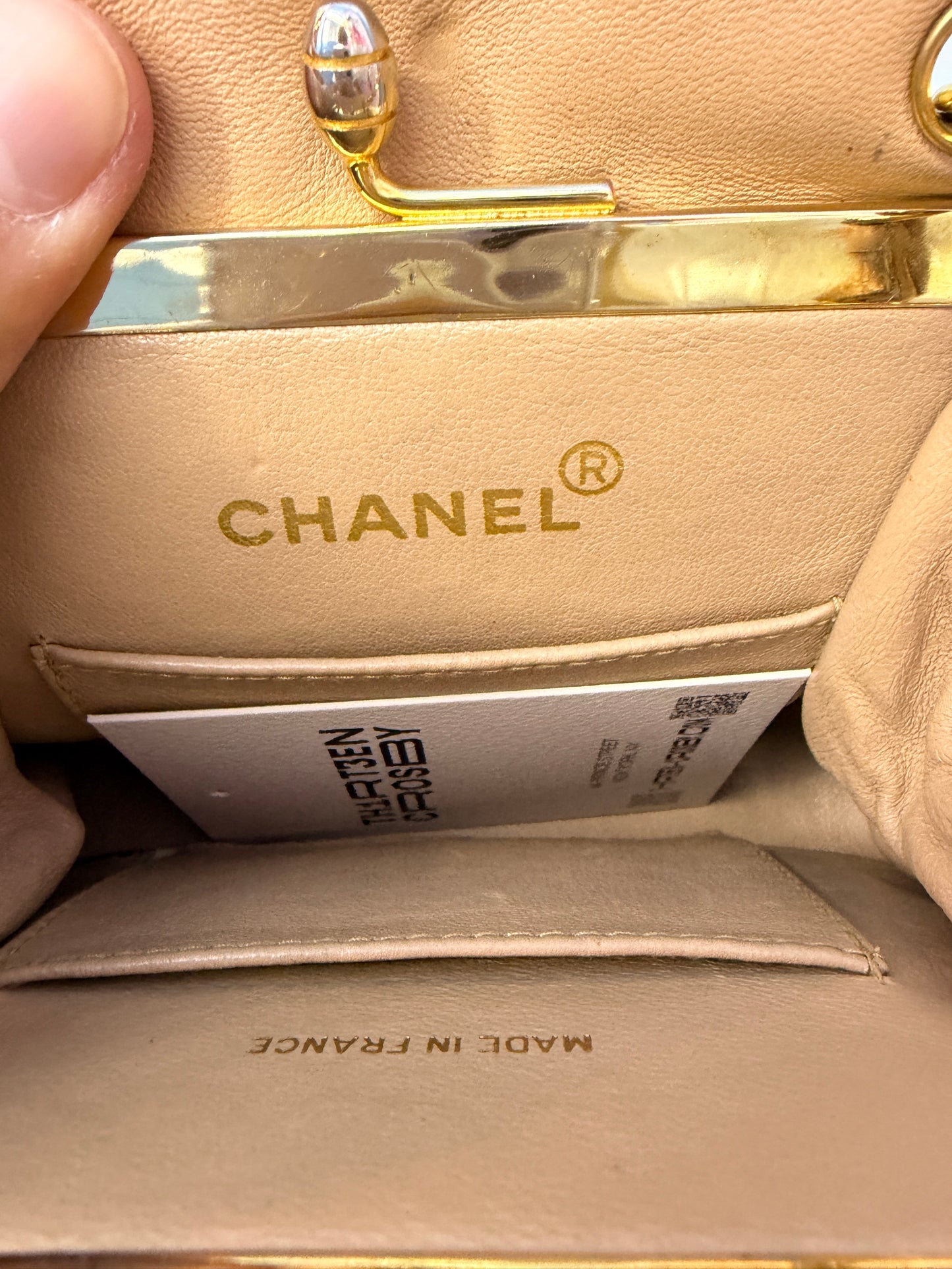 Chanel Matelassé Chain Shoulder Bag in Nude