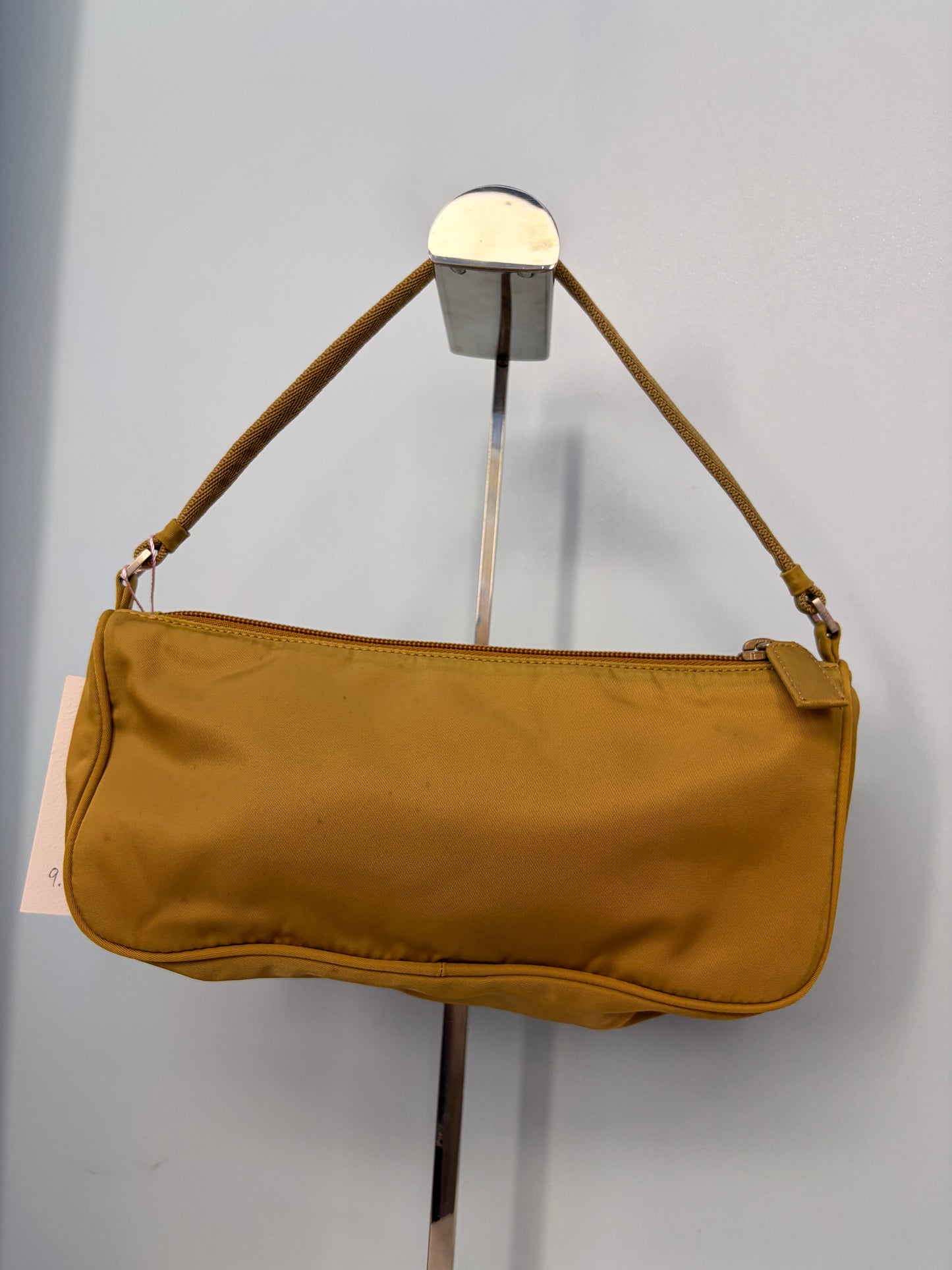 Prada Nylon Mini Shoulder Bag in Medium Brown