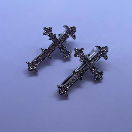 gothic cross rhinestone sparkly y2k