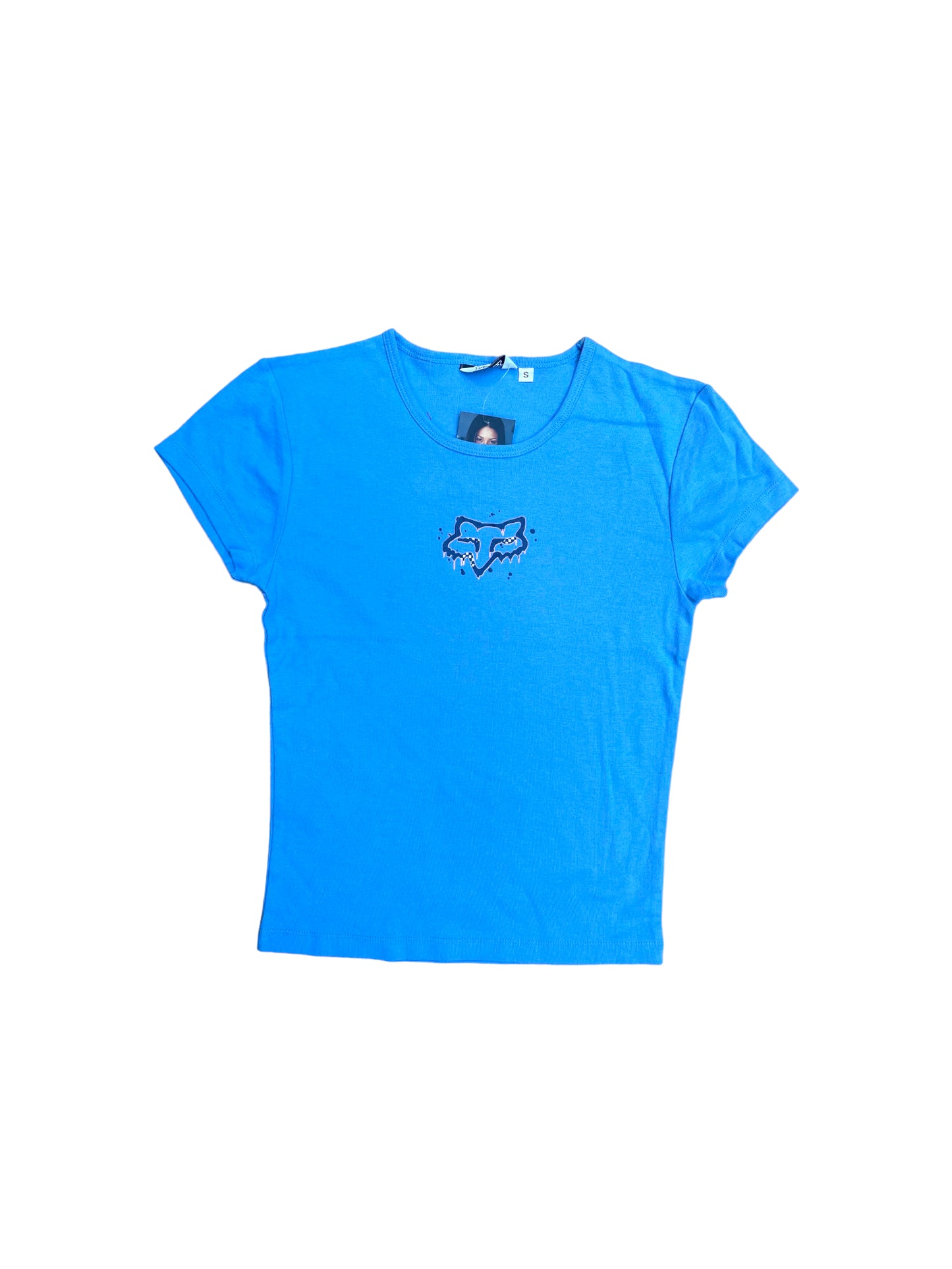 Fox Racing T-Shirt Blue Drip Logo