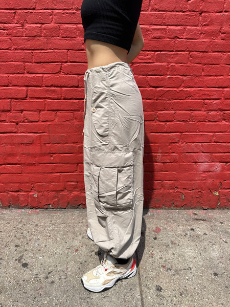 UFO Baggy Parachute Cargo Pants Khaki 83985