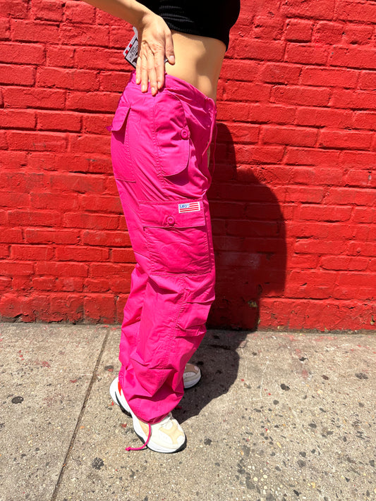 UFO Parachute Cargo Pants/Hot Pink 83840