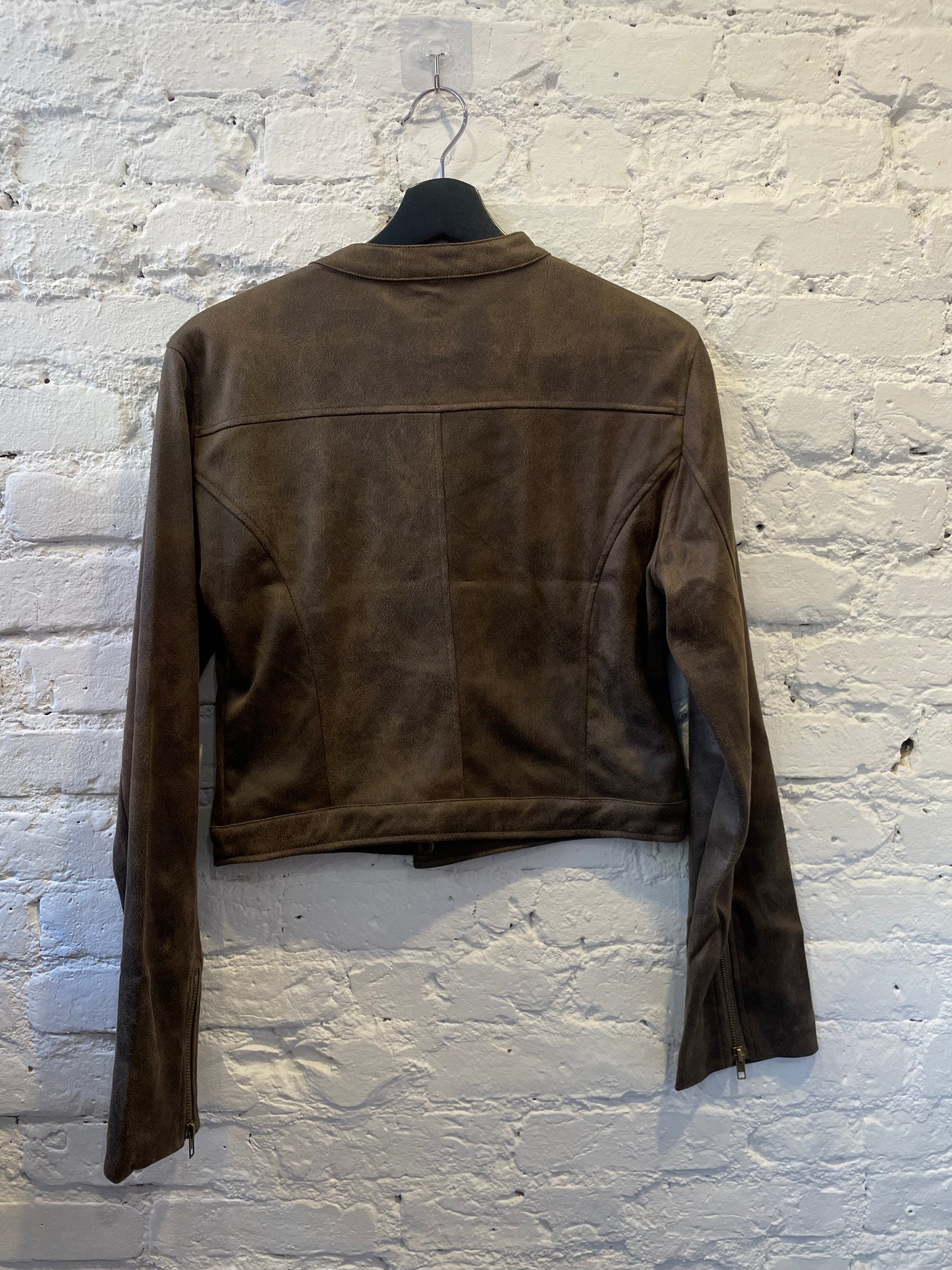 Distressed Leather Style Jacket