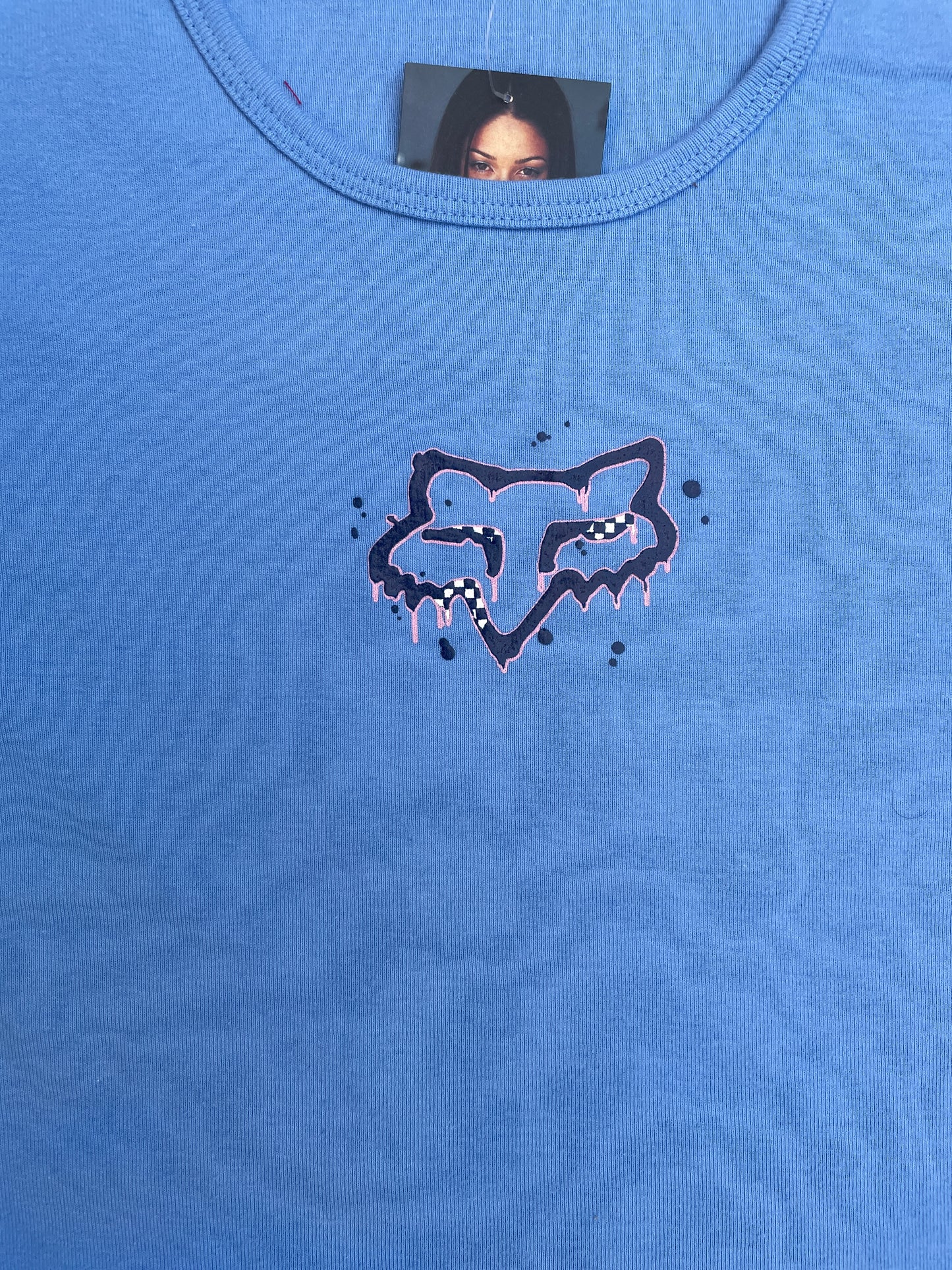 Fox Racing T-Shirt Blue Drip Logo