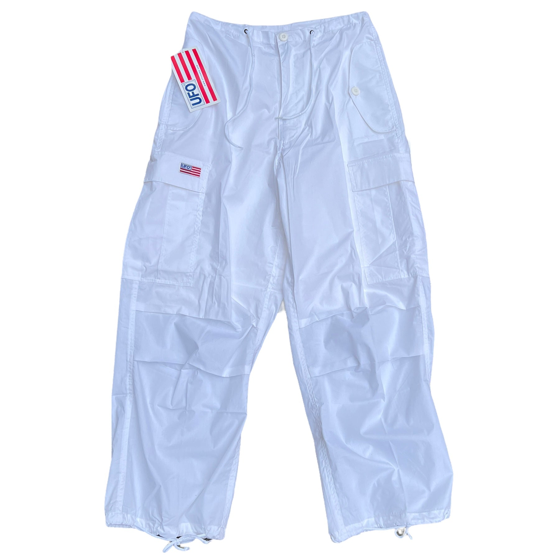 Thirteen Crosby Ufo Parachute Pants White 80018 Xs