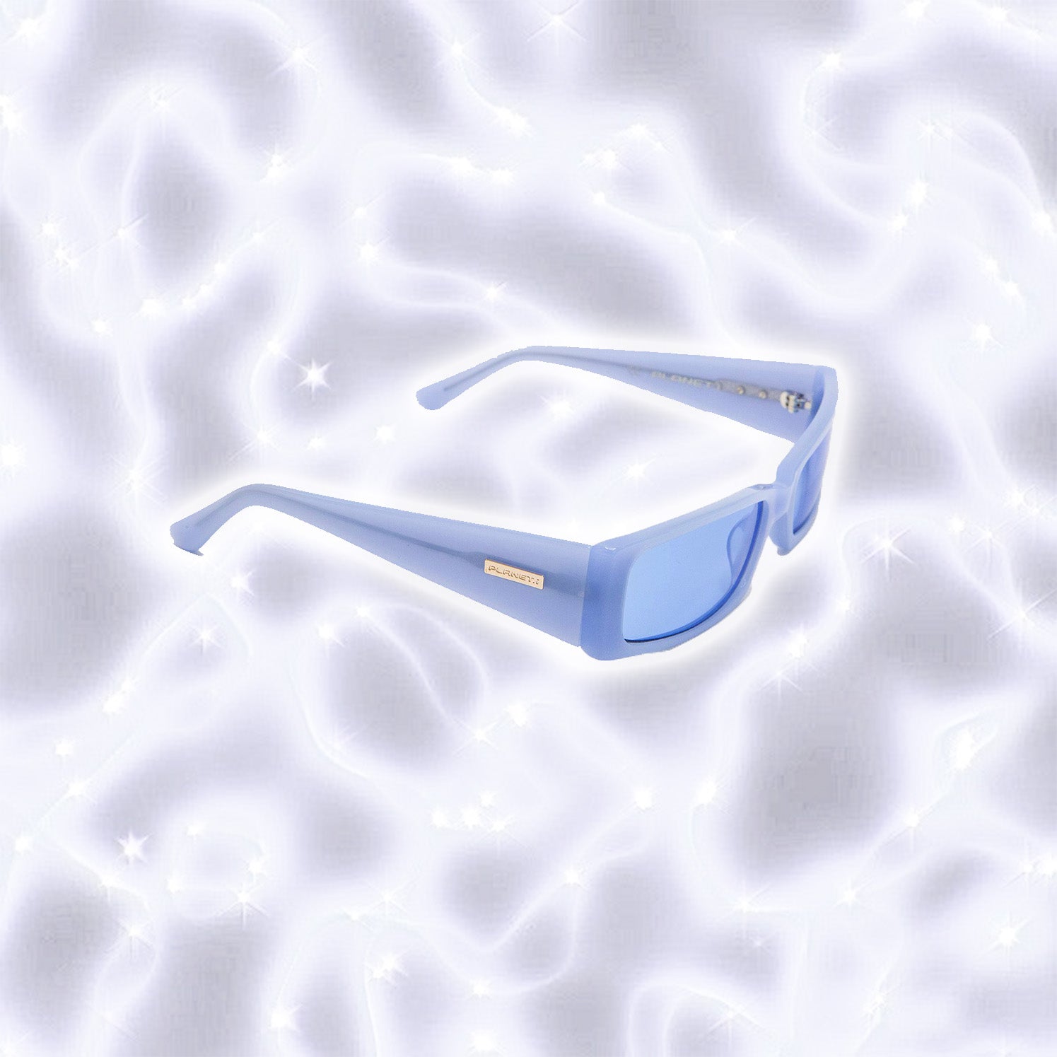Skinny Blue Frame Sunglasses by Planet i